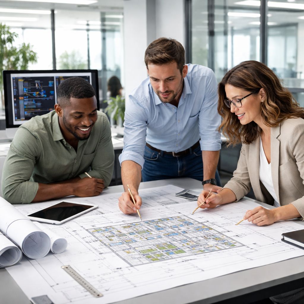 Architects collaborating